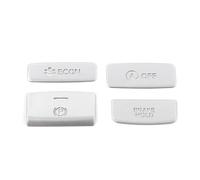 Intérieur Couverture Garniture Autocollant Garniture Couvercle Bouton Frein À Main Panneau D'engrenage Console Centrale 4 Pièces Pour 11Th Pour Gen Pour Civic 2022 Cover Strips D'intérieur(Argent)