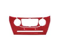 Intérieur Couverture Garniture Autocollants Décoratifs Pour Bouton De Commande Climatisation En Fibre Carbone Pour Dodge Pour Journey 2011 2012 2013-2017(Rouge)