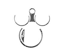 Intérieur Couverture Garniture Autocollants Véritable Pour Mini Pour Cooper Pour Hardtop R56 Pour Clubman R55 Convertible R57 Ensemble Changement Vitesse Volant Intérieur Garniture Couverture(26)