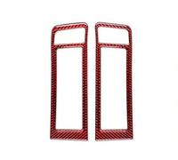 Intérieur Couverture Garniture Panneau Commutateur Phare Sortie D'air Des Deux Côtés Garniture Couverture Combinaison Autocollant Pour Dodge Pour Ram 1500 013-015 Voiture Intérieur(Red2)