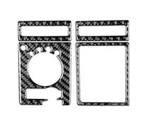 Intérieur Couverture Garniture Panneau Commutateur Phare Sortie D'air Des Deux Côtés Garniture Couverture Combinaison Autocollant Pour Dodge Pour Ram 1500 013-015 Voiture Intérieur(Black2)