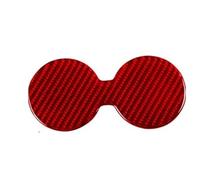 Intérieur Couverture Garniture Porte-gobelet D'eau Véritable Autocollant Décoration Garniture Couverture Intérieur Pour Ford Pour Mustang Pour Mach-e 2021 2022 Intérieur Garniture Couverture(Rear Red)