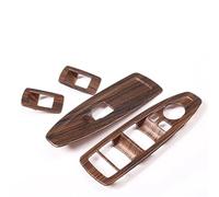 Intérieur Couverture Garniture Pour BMW Pour X1 F48 Pour X2 F47 2016-2020 Voiture Lève-vitre Interrupteur Cadre Garniture Couverture Intérieur(Pine Wood Grain)