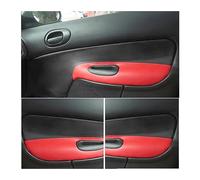 Intérieur Couverture Garniture Pour Peugeot 206 Pour Citroen C2 Panneau D'accoudoir Porte Intérieure Housse Cuir Microfibre Garniture Protection Seulement 4 Portes Voiture ( Couleur : Black-Red leathe
