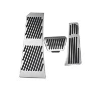 Intérieur Couverture Repose-Pied Pour BMW Série 5 6 7 F07 F10 F11 F06 F12 F13 F01 F03 F08 Kit De Tapis Pédales Voiture Pédale D'accélérateur Et Frein Capuchons Pedale(3pcs Silver)