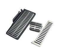 Intérieur Couverture Repose-Pied Pour Skoda Pour Superb LHD Auto Pedal Cover Acier Inoxydable AT MT Pédales De Voiture Pédales pour Gaz et Freins(AT With Rest Board)