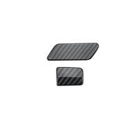 Intérieur de Console Centrale pour Toyota Hilux, Revo, Rocco et Conquest : 2 pièces, Garniture de poignée de boîte à Gants en ABS Couleur Fibre de Carbone (Conduite à Gauche)