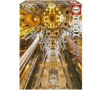 Educa - Intérieur de la Sagrada Familia | Puzzle de 1000 pièces. Mesure Une Fois monté: 48 x 68 cm | +14 Ans (19614)