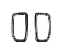 Intérieur de voiture ABS Fibre De Carbone Avant Climatisation Sortie AC Évent Cadre Revêtement D'habillage Voiture Intérieur Décoratif Pour Ford Pour Ranger Pour Everest 2023(Color:Side 2 pieces)