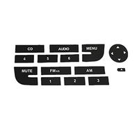 Intérieur de voiture Autocollant De Réparation De Bouton D'autoradio Radio Stéréo Usé Décalcomanies De Réparation De Bouton D'épluchage Autocollants Extérieurs Compatible Avec Fiat