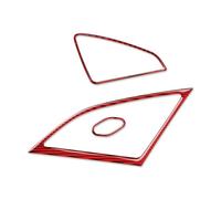 Intérieur De Voiture Autocollant Haut-parleur Portière Latérale Voiture Garniture Fibre Carbone Pour Chevrolet Pour Corvette Pour C7 2014 2015 2016 2017 2018 2019(Rouge)