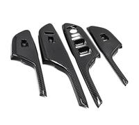 Intérieur De Voiture Autocollants Décoratifs Bouton Verre D'accoudoir Porte Intérieure Fibre Carbone Pour Civic 10Th 2017 2018 2019 2020