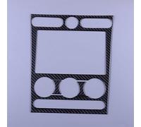 Intérieur de voiture Cadre De Garniture De Couverture De Panneau De Commande De Climatisation De Voiture Pour Ford Pour Mustang 2005 2006 2007 2008 2009 En Fiber De Carbone Noir