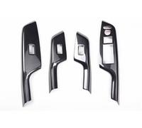 Intérieur de voiture Compatible Avec Civic 9th 2012 2013 2014 Accoudoir Porte Voiture Lève-vitre Bouton Commutation Décoration Couverture ABS Autocollants En Fibre De Carbone Accessoires(Type c)