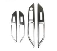 Intérieur de voiture Compatible Avec Peugeot 3008 GT 5008 GT 2017 2018 En Acier Inoxydable Pour Interrupteur Lève-vitre Voiture Cadre Panneau Commande Garniture Couverture Accessoires Voiture