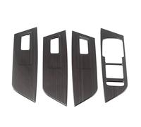 Intérieur de voiture Compatible avec Skoda pour Karoq 2017 2018 2019 2020 2021 Autocollant protection bouton porte accoudoir lève-vitre(Black)