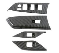 Intérieur de voiture Compatible avec Toyota pour Sienna 2021 2022 2023 2024 Autocollant garniture panneau bouton commutateur lève-vitre d'accoudoir porte intérieure voiture(Black)