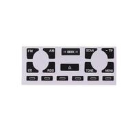 Intérieur de Voiture pour A4 B6 B7 A6 A2 A3 8L/P Autoradio Stéréo Autocollants de réparation de Boutons usés Autocollant pour Bouton intérieur de Voiture (TP)