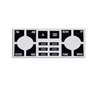 Intérieur de Voiture pour Audi A4 B6 B7 2000-2008 : kit de réparation Autocollant pour Bouton de lève-vitre électrique Tableau de Bord ESP Alarme et climatisation (Radio Type A).