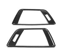 Intérieur de voiture Pour BMW Série 3 Pour F30 2013-2018 2017 2016 2015 2014 Pour LHD 2 Pièces En Fiber De Carbone Voiture Côté Climatisation Évent Couverture Garniture Cadre Autocollants
