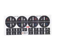 Intérieur de Voiture pour camions Chevrolet 1500 2500 3500 2006-2014 Kit de réparation de Boutons de Tableau de Bord de climatisation de Voiture Autocollants Accessoires de Remplacement (C)