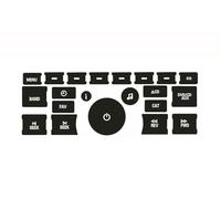 Intérieur de Voiture pour camions Chevrolet 1500 2500 3500 2006-2014 Kit de réparation de Boutons de Tableau de Bord de climatisation de Voiture Autocollants Accessoires de Remplacement (B)