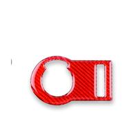 Intérieur De Voiture Pour Chevrolet Pour Camaro 2010-2015 Accessoires Garniture Intérieure Bouton Commutation Phare Autocollant En Fiber Carbone Souple Moulages Intérieurs(Red)