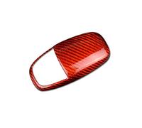 Intérieur De Voiture Pour Dodge Pour Challenger Pour Chargeur 2015-2023 Couvercle De Pommeau Levier De Vitesse Voiture En Fiber Carbone Dure Moulages Intérieurs(Top Red Carbon)