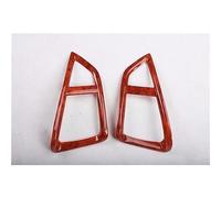 Intérieur de voiture Pour Ford Pour Ecosport 2013-2017 2016 2015 2014 2 Pièces En Fiber De Carbone ABS Voiture Avant Climatisation Évent Sortie Couverture Garniture Voiture Style(Color:Wood)