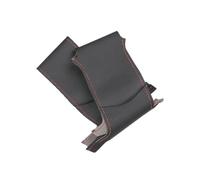 Intérieur de Voiture pour Hyundai Santa Fe 2013-2018 : Housse de Volant tressée à la Main Protection perforée en PU (Ligne Noire et Rouge)