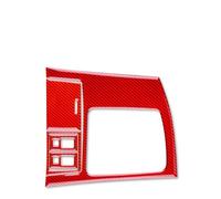 Intérieur De Voiture Pour Mazda 3 2010 - 2013 Garniture Intérieure Autocollant Couverture Panneau Cadre De Changement De Vitesse De Voiture Accessoires Moulages Intérieurs(A Red Carbon)