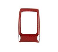 Intérieur décoration de voiture Couvercle De Décoration Du Panneau De Sortie De Climatiseur Arrière, Pour Durango 2011 2012 2013 2014 2015 2016 2017 2018 2019 2020 (Couleur : Fibre de carbone rouge)