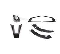 intérieur DéCoration Garniture Pour Alfa Pour Romeo Pour Giulia Pour Stelvio 2017 2018 2019 Couverture De Volant De Voiture Garniture Accessoires Intérieurs(Style A-6 pcs)