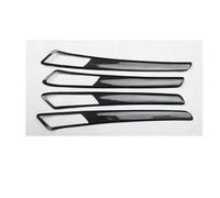 intérieur DéCoration Garniture Pour VW Pour Golf 7 2014 2015 2016 2017 2018 Poignée De Porte Intérieure De Voiture Bandes De Bol Garniture(Fibre de carbone noir)