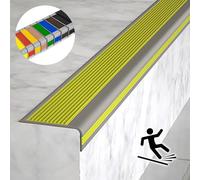 Intérieur Extérieur Antidérapant Nez De Marche Profilé D'escalier, Nez De Marche Escalier Protection D'angles De Rebords, auto-adhésif Ignifuge le caoutchouc Profilé De Marches D'escalier,imperméable.