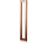 Intérieur Extérieur Poignée De Porte D’entrée Douche en Verre Push Pull Poignée De Porte De Grange Coulissante Moderne Poignée Rectangle Double Face 24/31/39/47/59 Pou, Rose Gold, 100cm/3.3ft