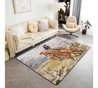 Intérieur Extérieur Tapis De Salon, 3D Thème Cowboy Country Grand Soft Antidérapant Tapis De Sol pour Cuisine Canapé Couloir Chambre, Décoration De Maison Moderne -7815444582