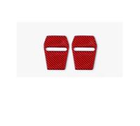 Intérieur Garniture Autocollant De Décoration Couverture Panneau Arrière Chaise, Pour Ford Pour Mustang GT 2024 2025 Moulures(Rouge)