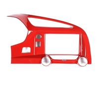 Intérieur Garniture Pour Chevy Pour Corvette C7 2014-2019 Autocollant De Cadre Sortie D'air Contrôle Central Style Voiture Décorative Trim(Rouge)