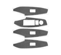 Intérieur Garniture Pour Mazda 3 Pour Axela 2014-2019 Panneau De Commande Fenêtre Décor Bande Garniture Couverture En Fiber Carbone Voiture Cadre Garniture(RHD)