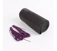 Intérieur Pièces Automobiles Housse De Volant De Voiture en Cuir Suédé 38cm Couvre-Volant Universel Tressé Absorbant La Sueur Antidérapant DIY pour KiA Couvre Volant(Violet)