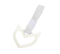 Intérieur pour rétroviseur en forme de cœur, décoration dessinée à la main, décoration à suspendre pour rétroviseur de voiture, accessoire automobile en blanc/noir/pour Ora (1)