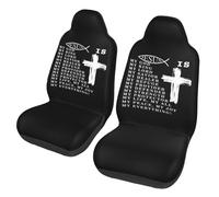 Interieur Seat Covers Set Jésus Est Mon Dieu, Mon Roi, Mon Seigneur, Mon Sauveur. Car Seat Cover Antidérapant Siège De Housse De Voiture pour Suvs, Trucks, Sedans, 52X138Cm