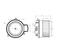 Intérieur Ventilateur NRF Pour Audi A6 Avant 4G5 C7 4GD 4GH 4GJ 4G2 Bentley