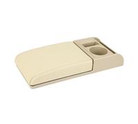 Intérieur Voiture Accessoires Extension Universelle D'accoudoir Siège Avant Voiture Coussin D'extension Multifonction Prise USB Pièces Intérieures(B Off-white)