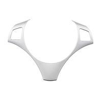 Intérieur Voiture Autocollant Autocollant Décoration Volant Voiture, Accessoires Voiture pour BMW E90 Série 3 2005 - 2012, Garniture Couverture, Cadre Autocollant(Argent)