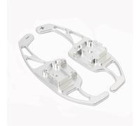 Intérieur Voiture Compatible Avec VW Pour 2009 2010 2011 2012 2013 2014 2015 Palettes De Changement De Vitesse En Aluminium Remplacement De L'extension De Levier De Vitesse De Volant(Silver)