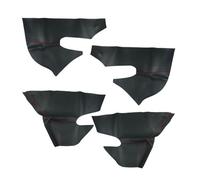 Intérieur Voiture pour VW Passat B6 2006 2007 2008 2009 2010,Portes Intérieur Voiture Cuir Microfibre Poignée Porte Garniture Panneau,4pcs Black-Red Line