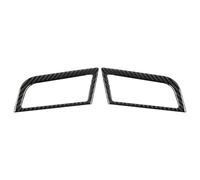 intérieur voitureEn Autocollants garniture tableau bord en Fiber carbone pour Ford pour Mustang GT 2015 - 2021, accessoires de cadre de ventilation gauche et droite Autocollant Intérieur(Black)