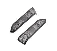 Intérieure Accessoires D'autocollant Décoration Couverture Haut-parleur Tweeter Pilier A Porte Voiture En Acier Inoxydable Pour Range Pour Rover Pour Vogue L460 2023 Intérieures(Le noir)
